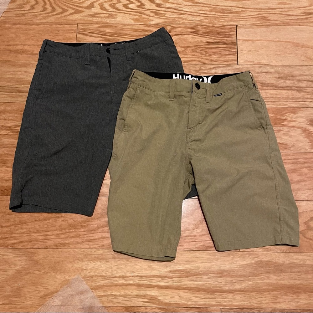 Hurley Phantom Hybrid Shorts - Gray and Khaki